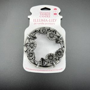 Yankee Candle Sunflowers Illuma Lid Jar Metal Topper Decor Retired